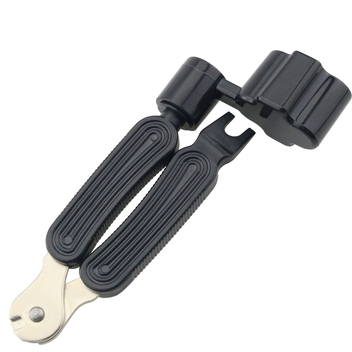 3 In 1 Guitar Tool Chenjin Black Professional Guitar String Winder Cutter And Bridge Pin Puller For Repairing Restringing, 3 In